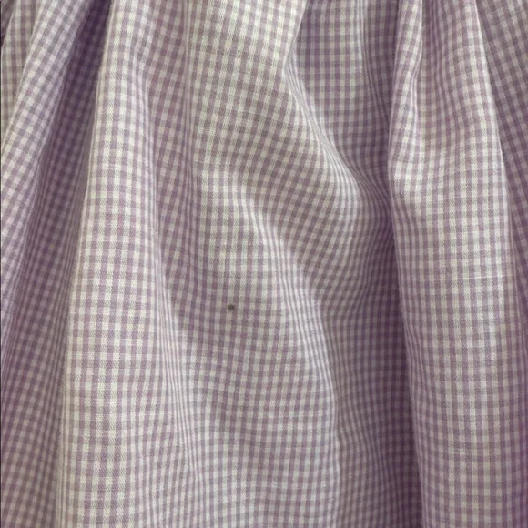 Classic Whimsy Purple/White Gingham Smocked Halloween Themed Bubble 12M - Picture 4 of 6